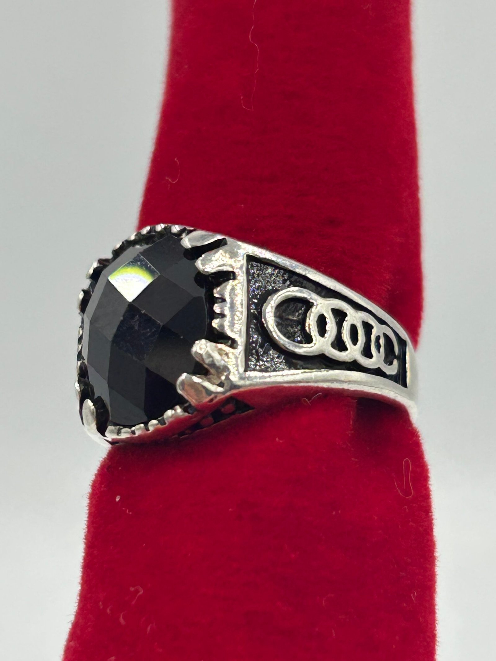 خاتم فضة محلي(مقاس صغير)