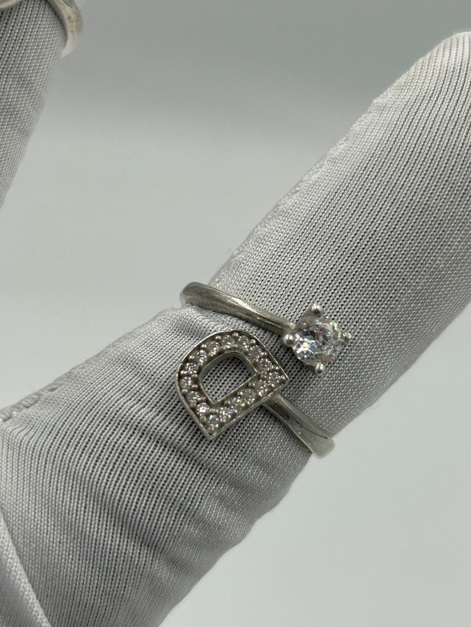 خاتم فضة نسائي