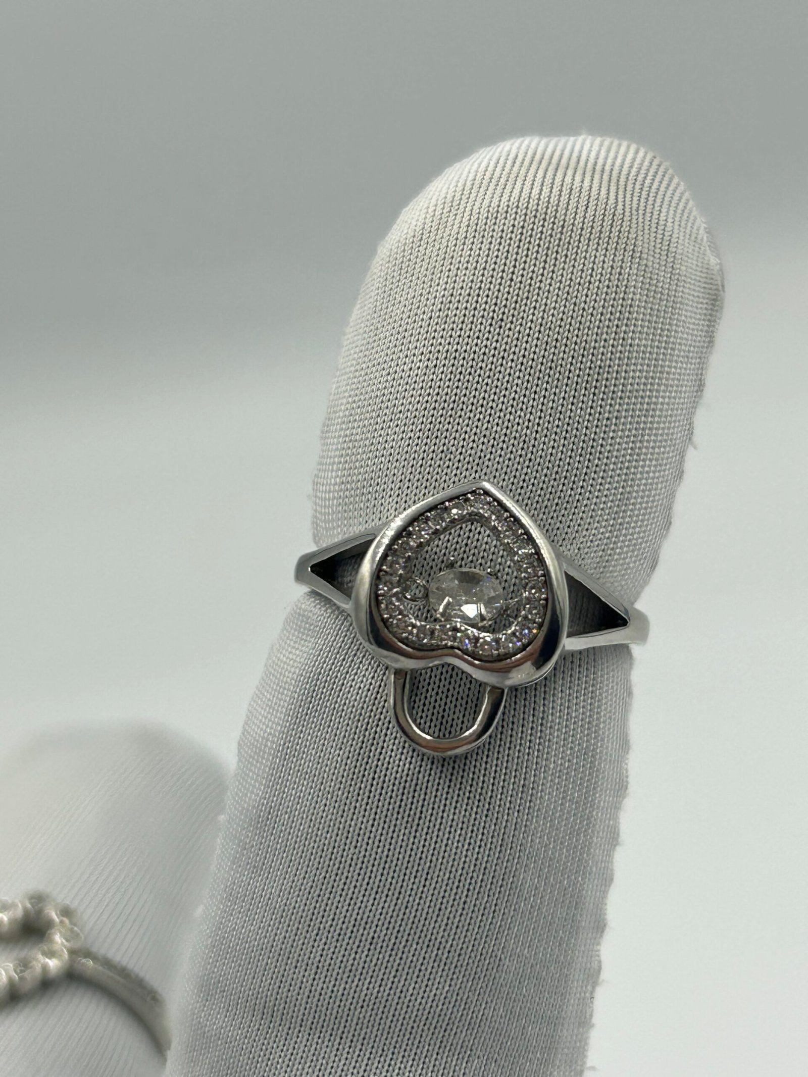 خاتم فضة نسائي