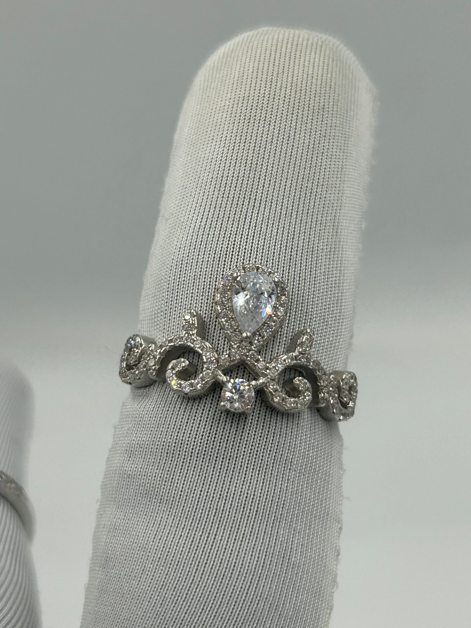 خاتم فضة نسائي