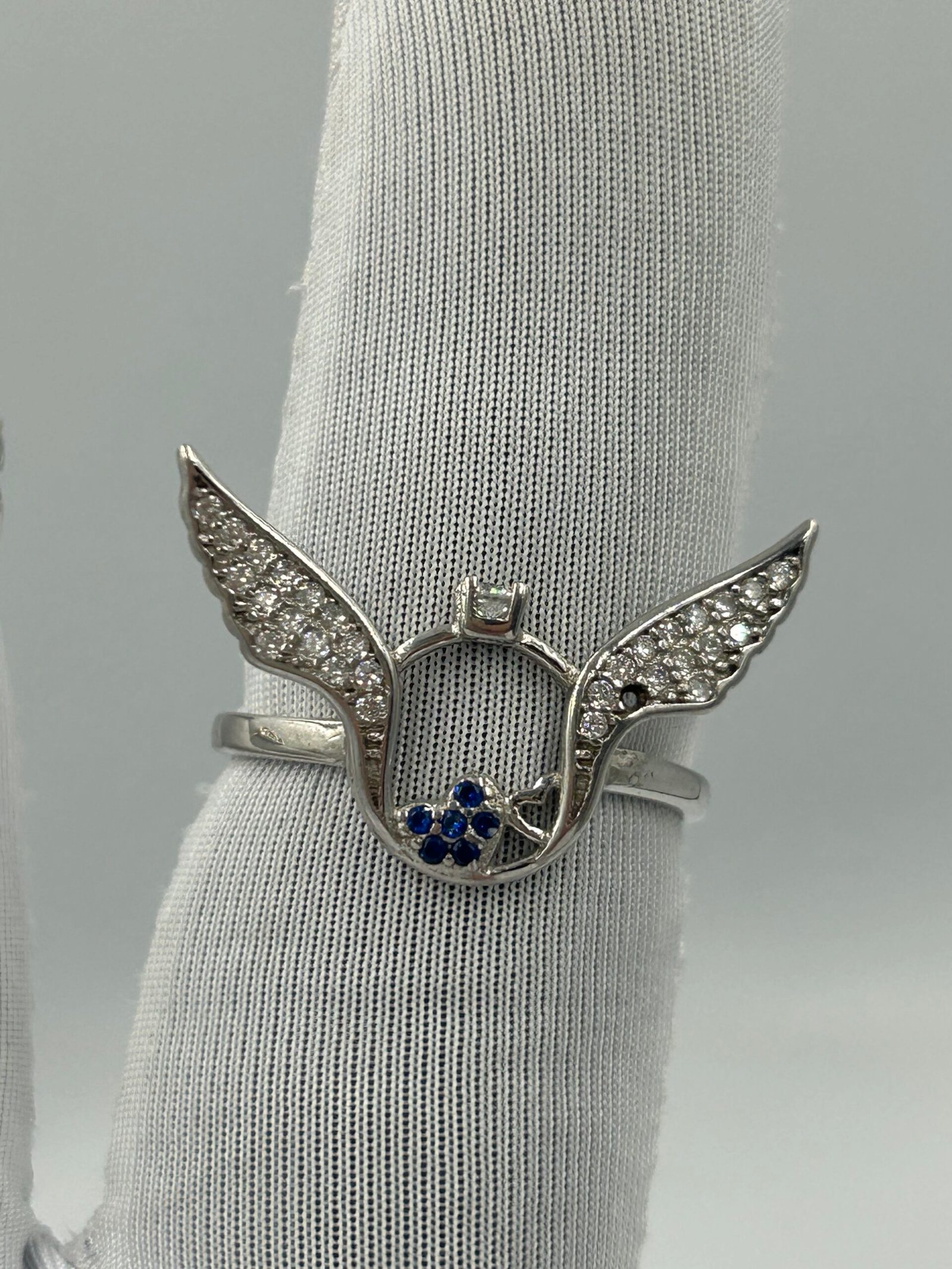 خاتم فضة نسائي