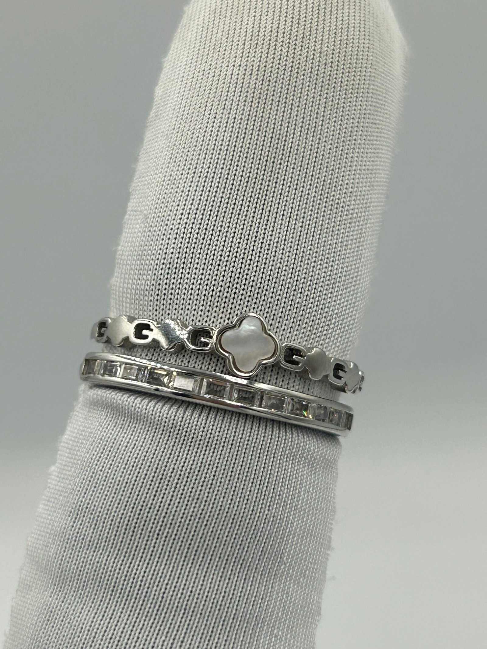 خاتم فضة نسائي