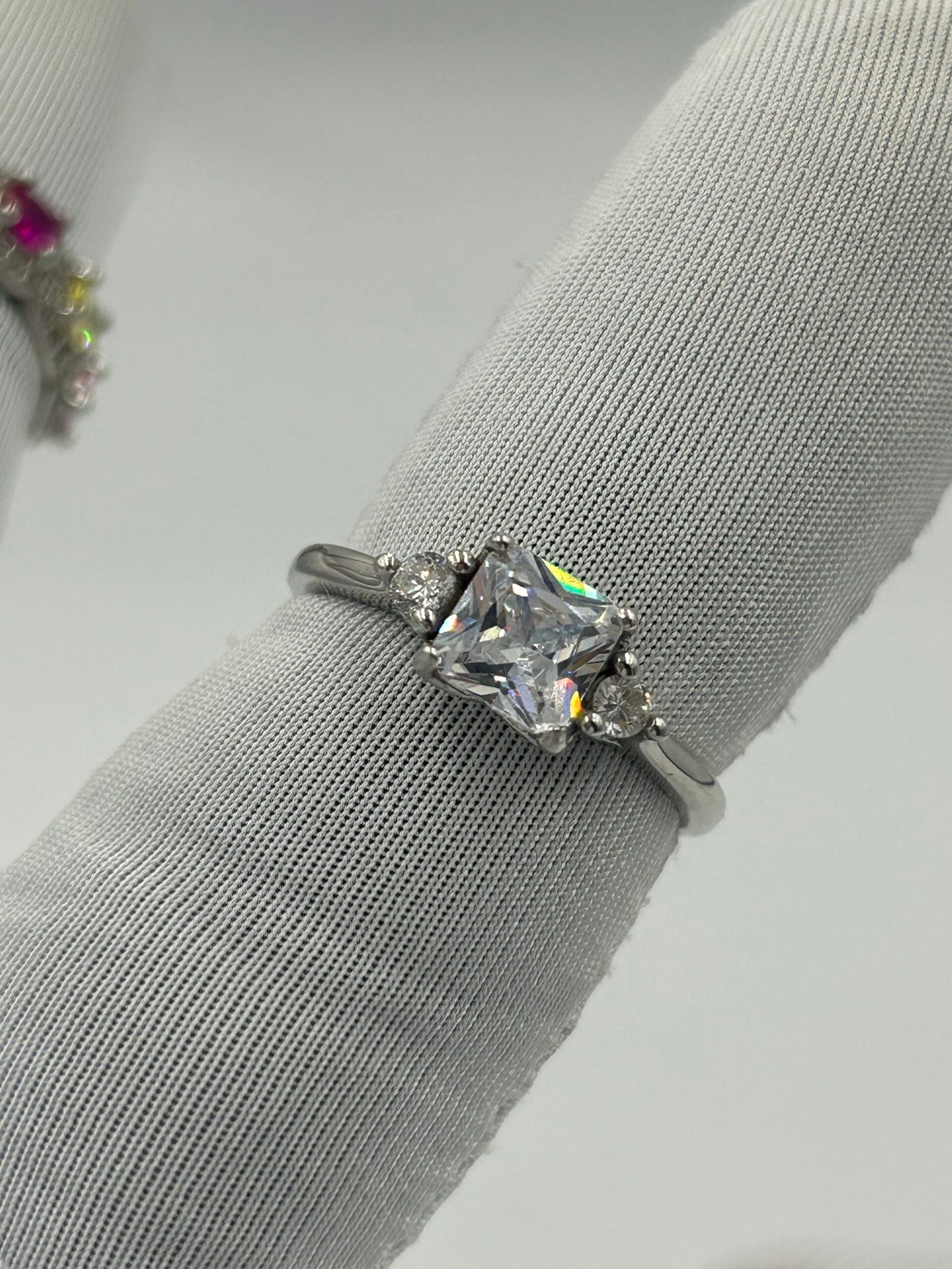 خاتم فضة نسائي