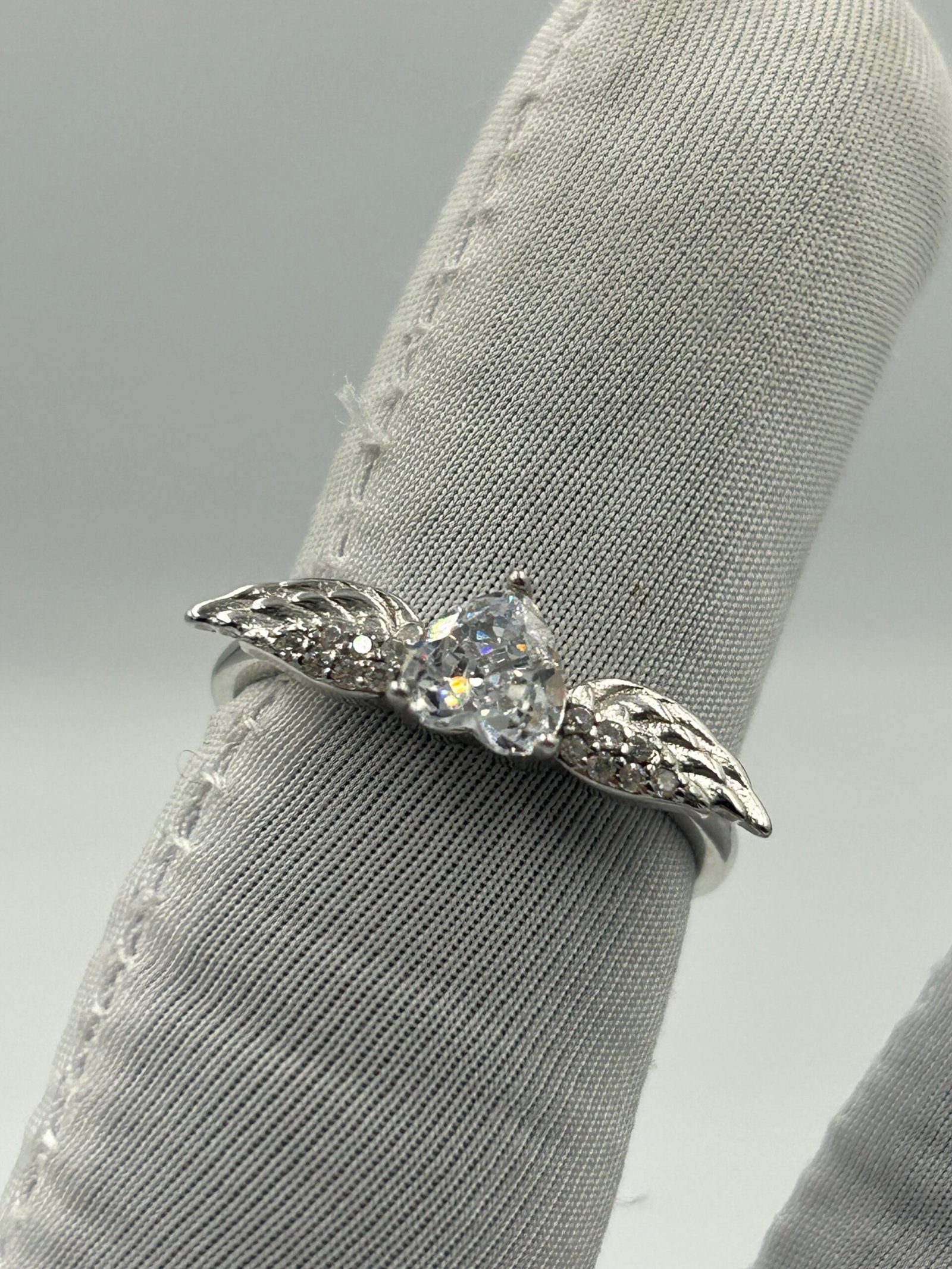 خاتم فضة نسائي