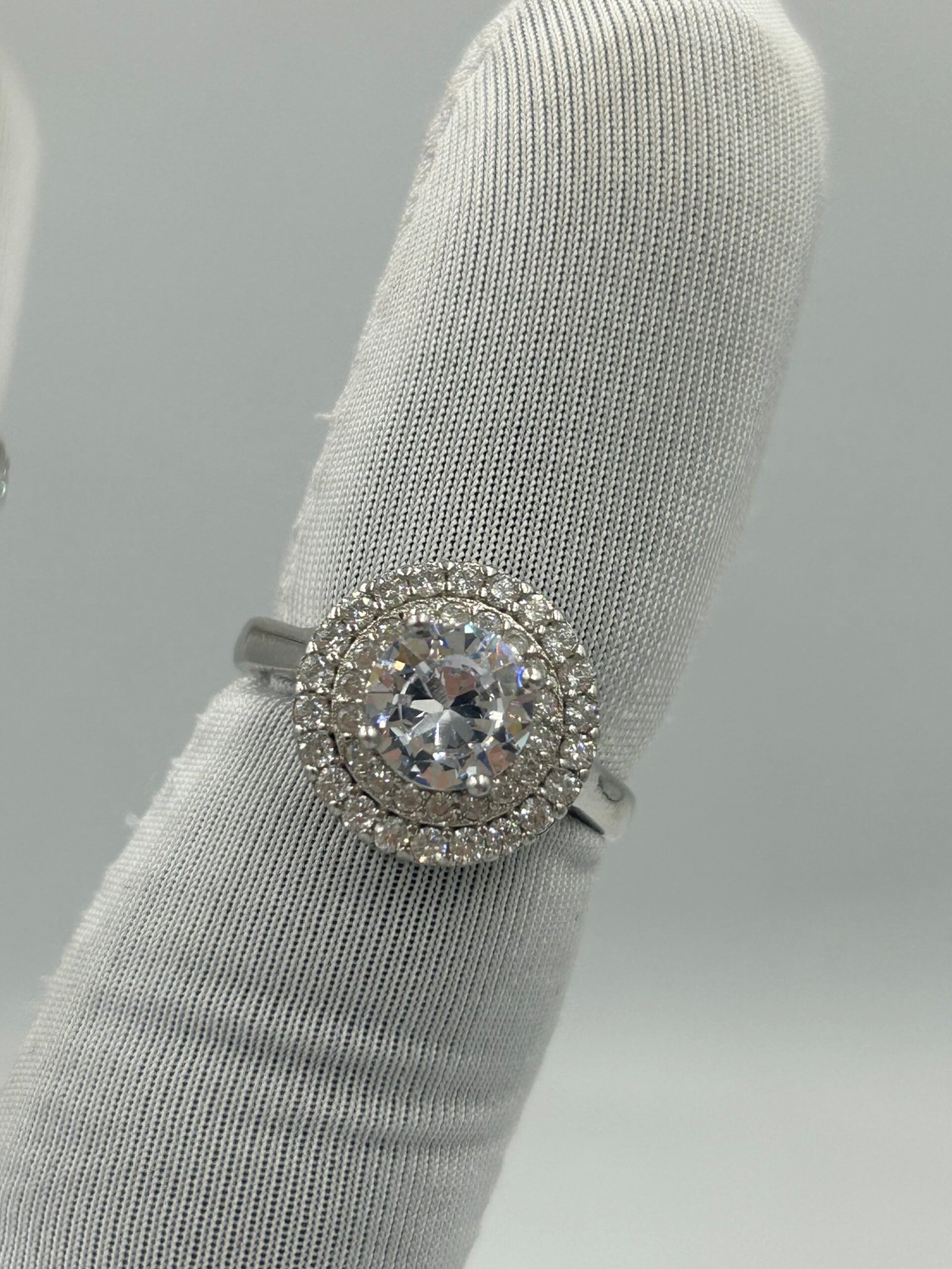 خاتم فضة نسائي