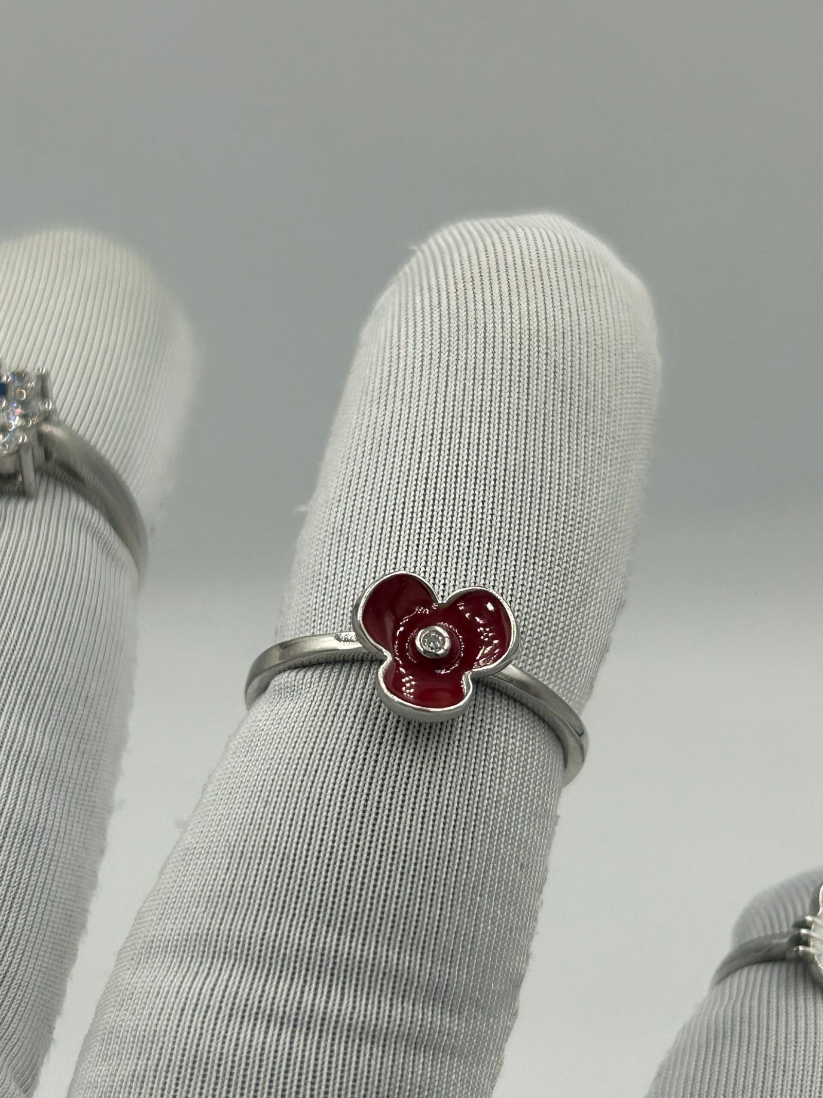 خاتم فضة نسائي